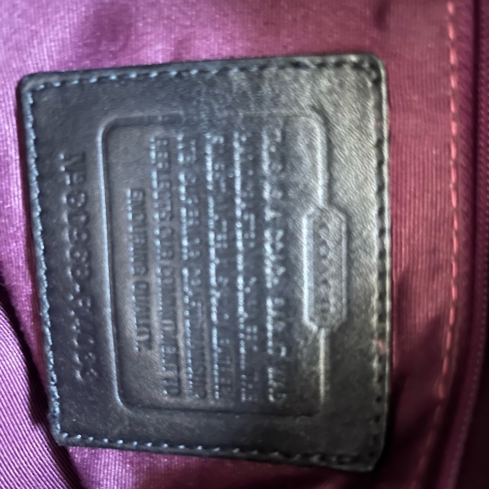 COACH Horse & Carriage Canvas Leather Trim LEAH Shoulder Bag Carryall Tote Gray - Picture 6 of 6